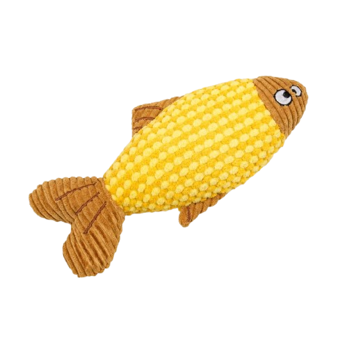 Textured Fish Plush Pet Toy, Colorful Fish Shaped Plush Toy for Pets