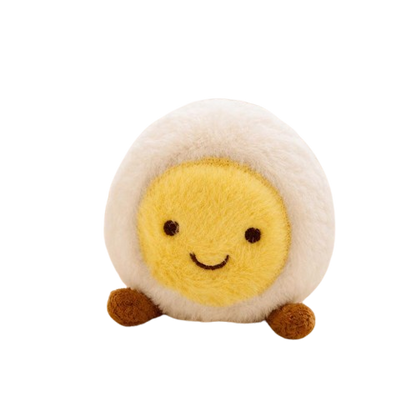 Food Plush Pet Toy Set – Egg, Toast, Cheese & Rice Ball
