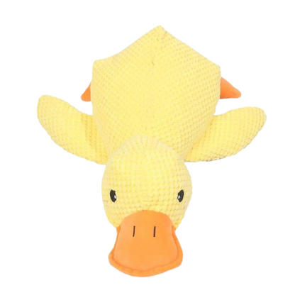 Squeaky Duck Dog Toy, Crinkle Plush Chew Toy for Puppies and Small Dogs